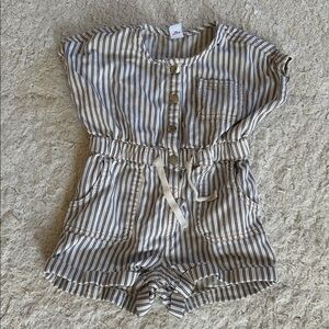 Old Navy Cream and Black Striped Romper- never worn